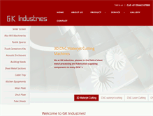 Tablet Screenshot of gkindus.com